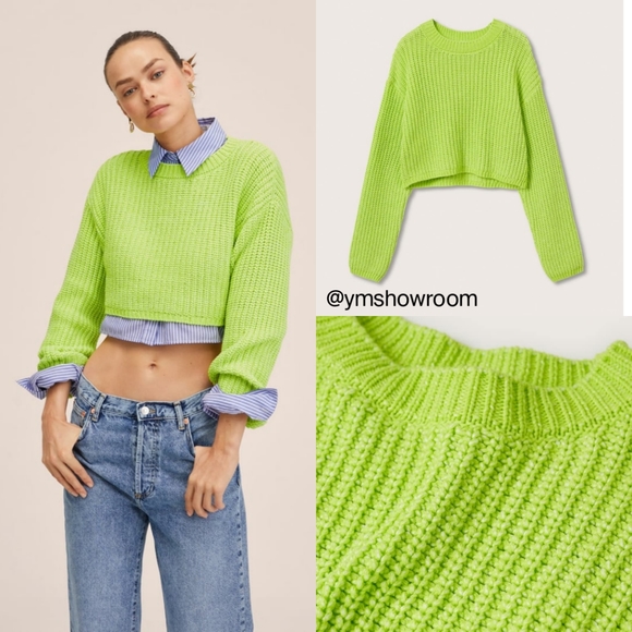 Mango Sweaters - MANGO Cotton cropped sweater